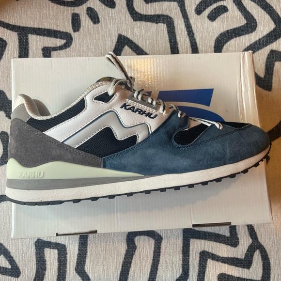 Karhu Men's Sneakers - Blue and Gray - Picture 1 of 9